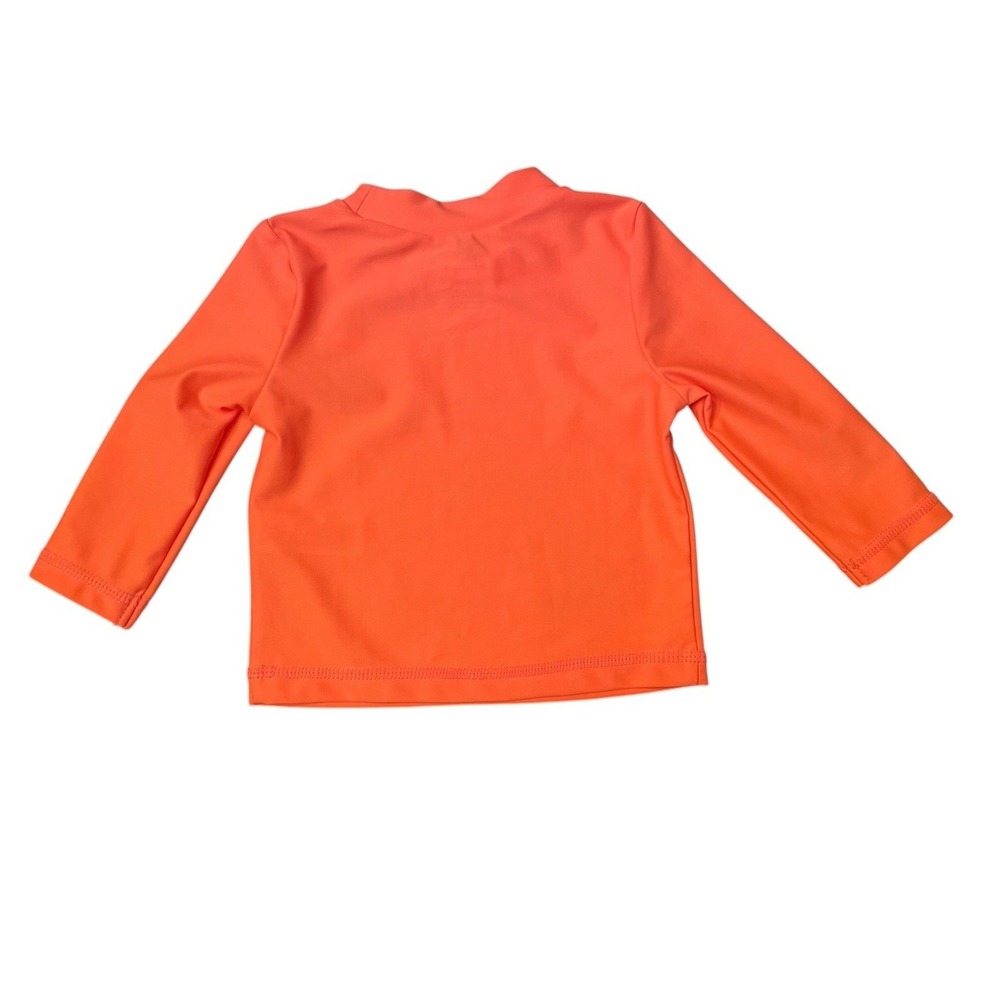Carter's Unisex Baby Orange Long Sleeve Swim Shirt UPF 50 Sun Protective Size 6M